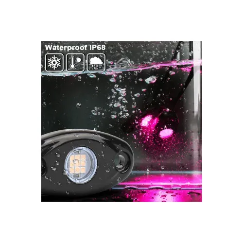 Lampa LED Rock Light pentru iluminare auxiliara si decorativa diverse culori — imaginea 3