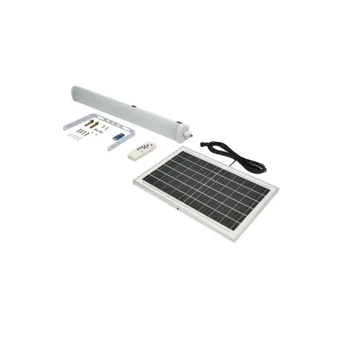 Lampa LED solara 300W 6500K cu panou solar policristalin telecomanda si acumulator 7200mAh — imaginea 4