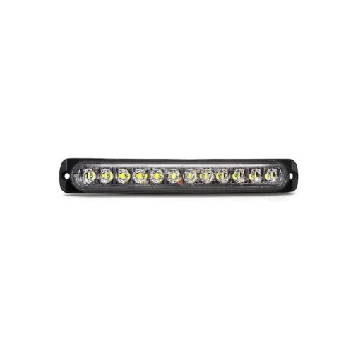Lampa LED stroboscopica 12 LED-uri 12V-24V portocalie 119x28mm
