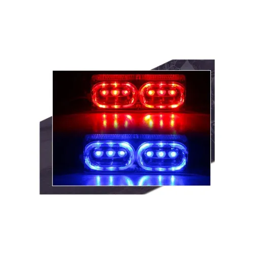 Lampa LED stroboscopica 12V 10.4cm albastra rosie sau galbena — imaginea 3