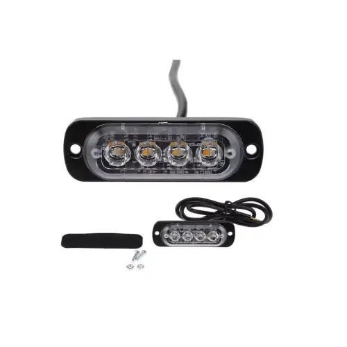 Lampa LED stroboscopica 4 LED-uri 12V-24V diverse culori — imaginea 5