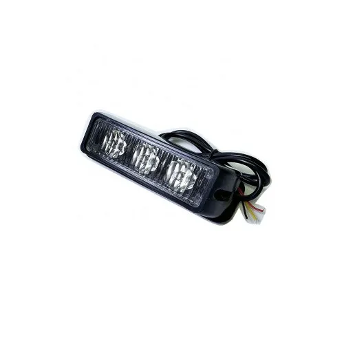 Lampa LED stroboscopica avertizare 3 LED 12V-24V 11cm diverse culori — imaginea 3