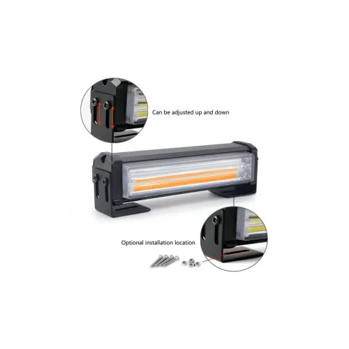 Lampa LED Stroboscopica De Avertizare, Galben, Flash, cu Controler, 12V — imaginea 2