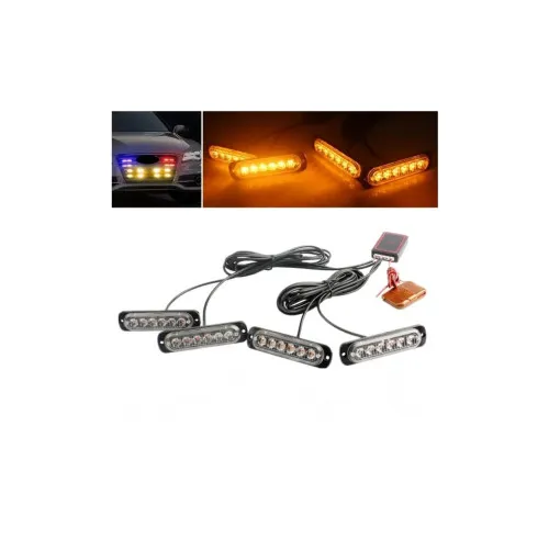 Lampa LED stroboscopica profesionala 12V 12W cu telecomanda diverse culori — imaginea 5