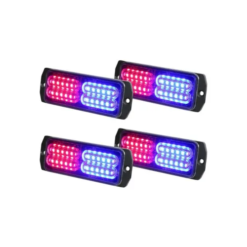 Lampa LED stroboscopica profesionala 12V-24V rosie-albastra portocalie sau albastra