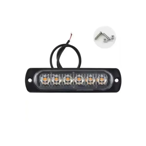 Lampa LED stroboscopica profesionala 6 LED-uri 12V-24V multiple moduri diverse culori — imaginea 2