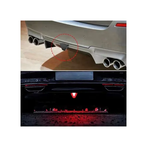 Lampa pozitie si stop frana LED F1 lumina neon rosu si alb cu joc de lumini 12V — imaginea 4