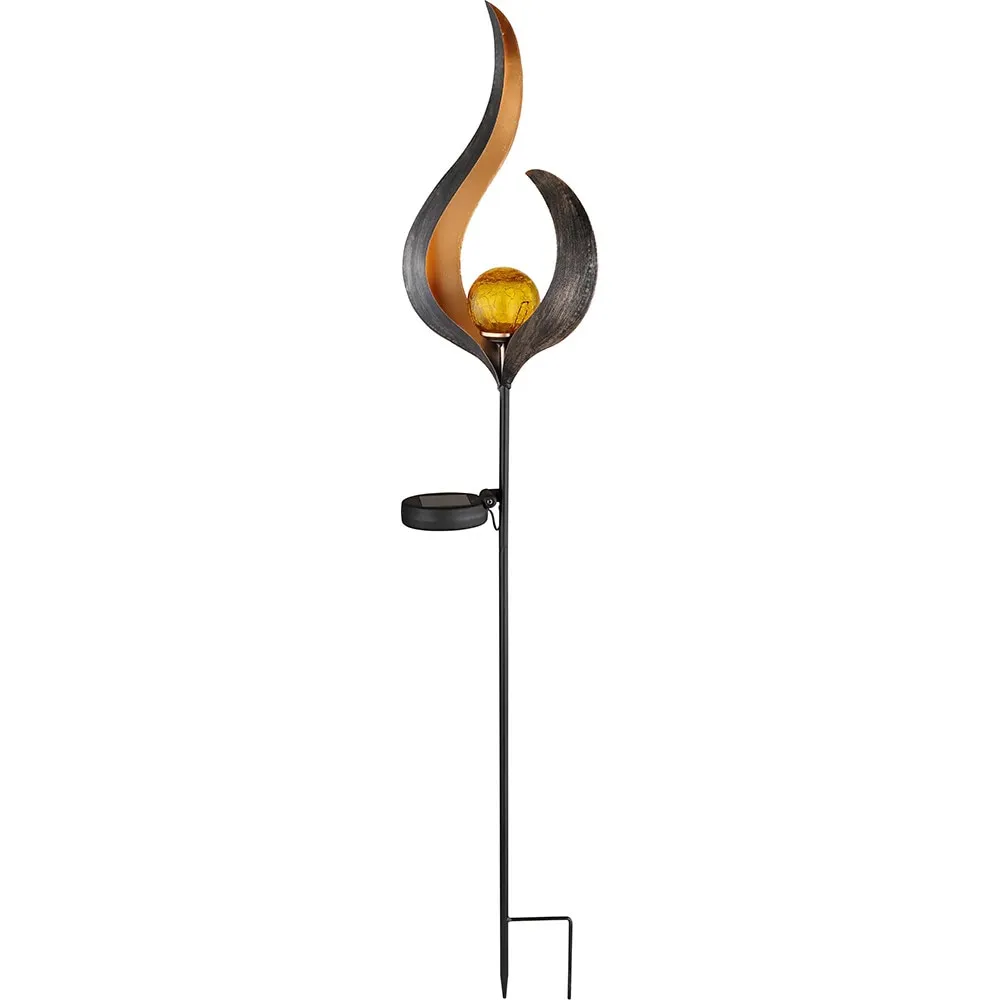 Lampa solara GLOBO bronz, 90cm, 3000K, IP44, metal, bronz