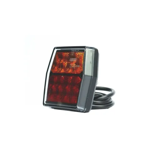 Lampa spate auto LED 3 functii pozitie frana semnalizare 99.6x93 mm 12-24V Fristom — imaginea 2