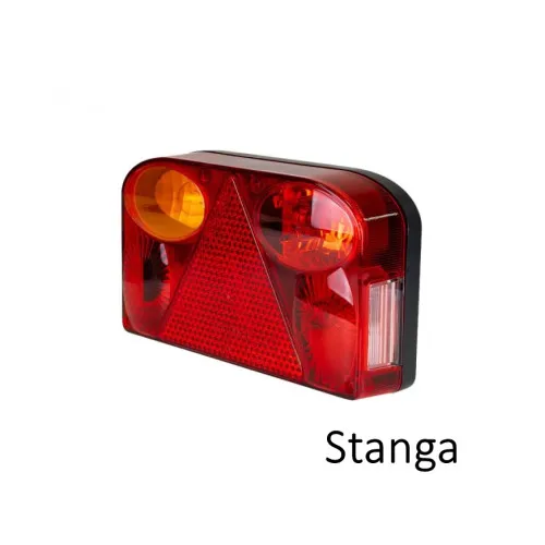 Lampa spate auto/remorca stanga sau dreapta cu becuri 12V stop, semnalizare, pozitie, mers inapoi sau ceata si iluminare numar — imaginea 4