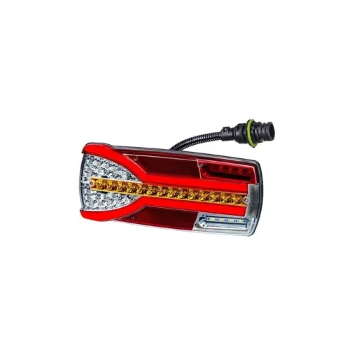 Lampa stop 305x132, 7 functii, ceata, mers inapoi, semnalizare dinamica, mufa 7 pini, stanga, incolor Cod: LZD 2302