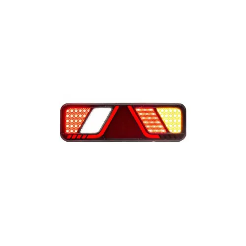Lampa stop 450x138, 24V, LED, 6 functii, ceata, mers inapoi, cu triunghi, stanga/dreapta — imaginea 2