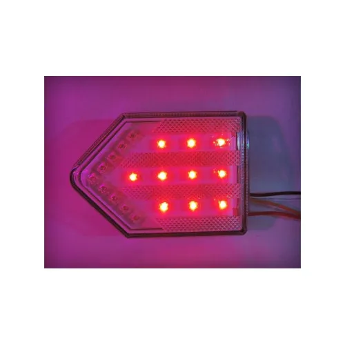 Lampa stop camion LED 12V cu sticla transparenta pozitie stop semnalizare lampa numar Cod: DF TRL001 — imaginea 4
