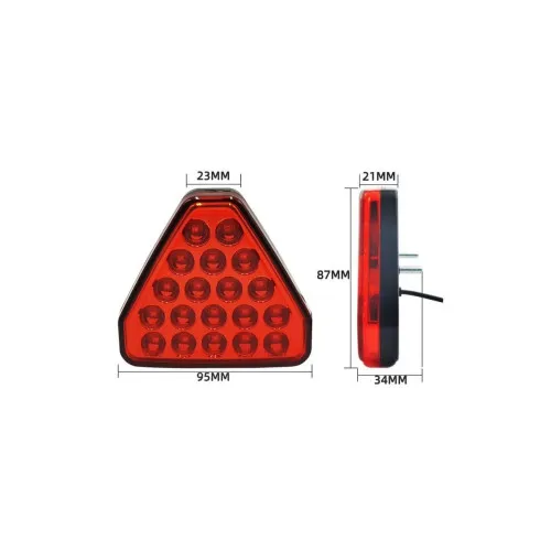 Lampa stop frana LED F1 lumina rosie 12V — imaginea 2