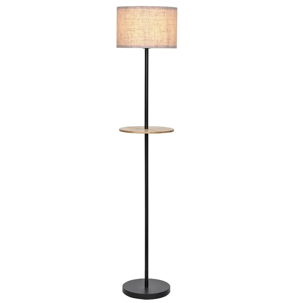 Lampadar Hoff Jackie, 1 x E27, 1500 mm, negru + alb, modern