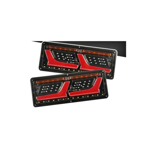 Lampi LED 5 functii 12V-24V cu semnalizare dinamica Neon Effect 32x13 cm duba camion remorca