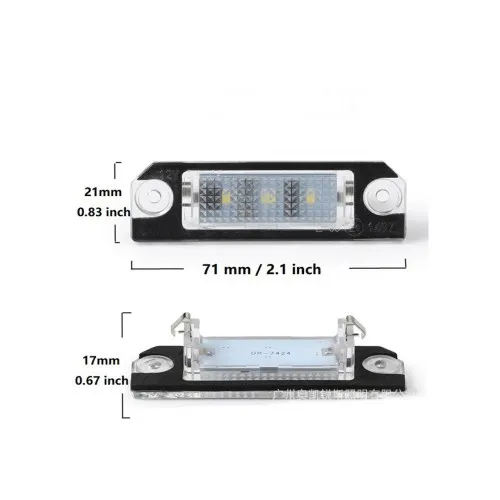 Lampi numar LED compatibile Volkswagen Golf 5 Caddy III Passat B6 Touran T5 Jetta Skoda Superb — imaginea 2