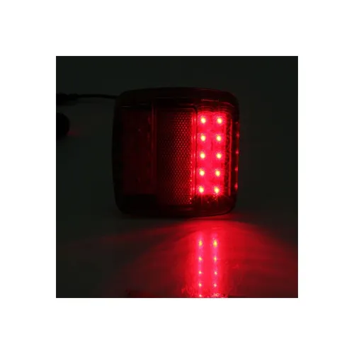 Lampi stop LED stanga dreapta 5 functii cu iluminare numar 110x105 mm — imaginea 8