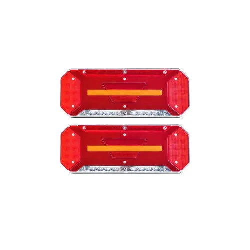 Lampi stop LED stanga dreapta cu efect neon si semnalizare dinamica 5 functii 12V/24V 345x130 mm