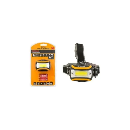Lanterna frontala LED 3W, 150 lumeni, 3 moduri iluminat, Kodak — imaginea 2