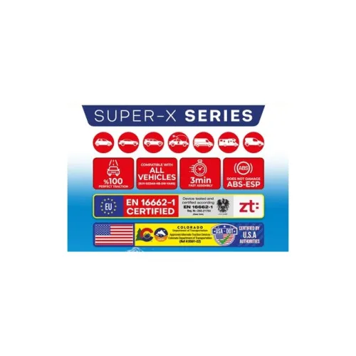 Lanturi Auto Textile Zapada 3D Super-X marime S — imaginea 6
