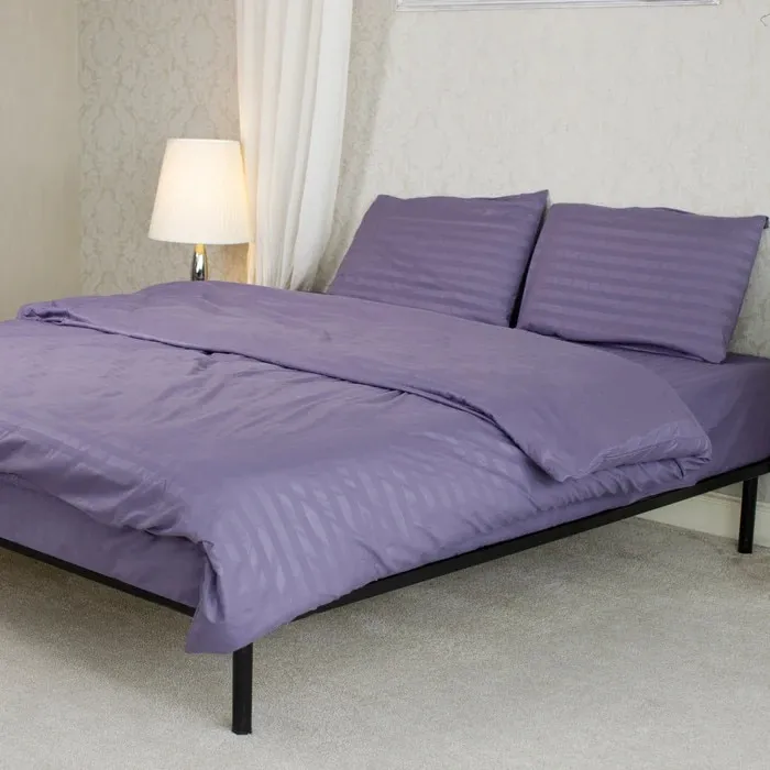Lenjerie de pat microfibra, Home Still Damasc, 2 persoane, mov, set 4 piese