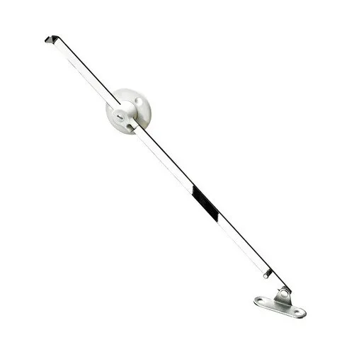 Limitator articulat cu frana Hettich 280mm max. 90°, plastic alb, pentru usi mobila cu deschidere in jos