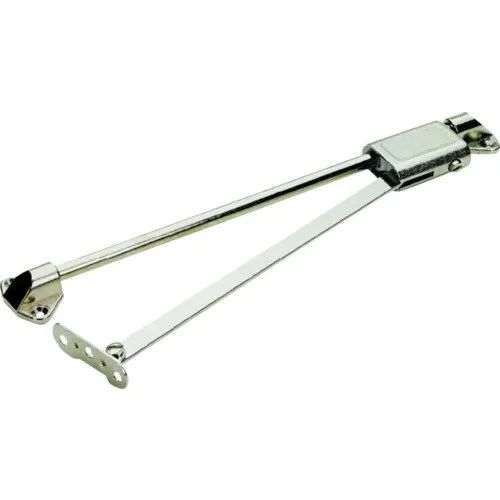 Limitator articulat cu frana Hettich 350mm max. 90°, otel nichelat, pentru usi de mobilier cu deschidere in jos