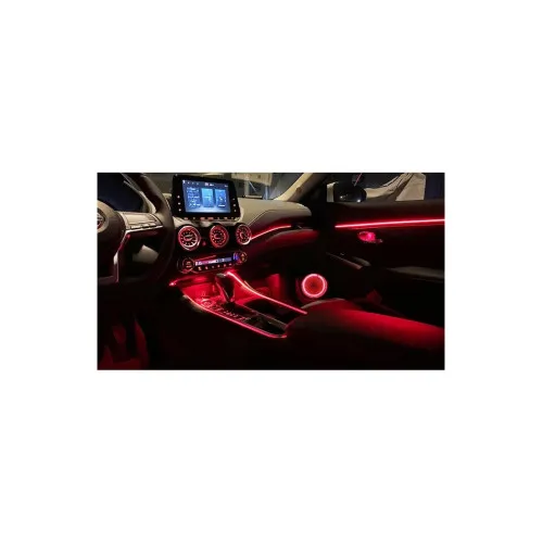 Lumini ambientale auto LED RGB 12V 20 piese cu aplicatie Bluetooth — imaginea 5