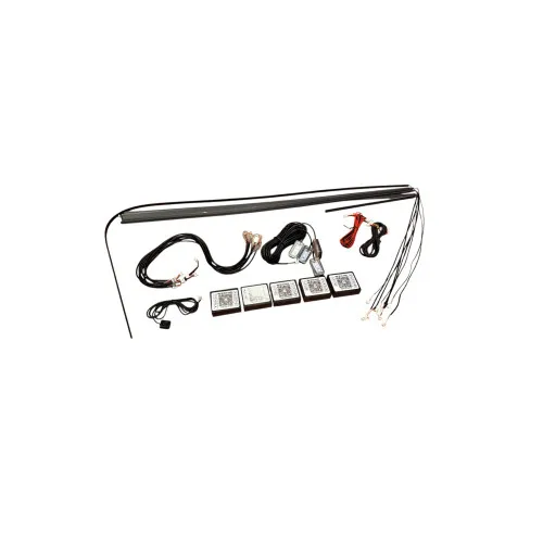 Lumini ambientale auto LED RGB digitale 12V 20 piese cu aplicatie Bluetooth