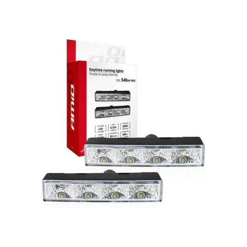 Lumini de zi DRL 12V-24V 4 LED 800 lm 5600K Amio