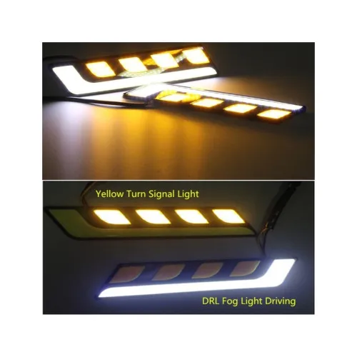 Lumini de zi DRL auto LED 16 cm cu functie semnalizare — imaginea 8