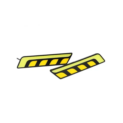 Lumini de zi DRL auto LED 16 cm cu functie semnalizare