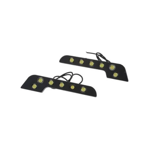 Lumini de zi DRL COB DL03 6W lumina alba set 2 bucati — imaginea 5