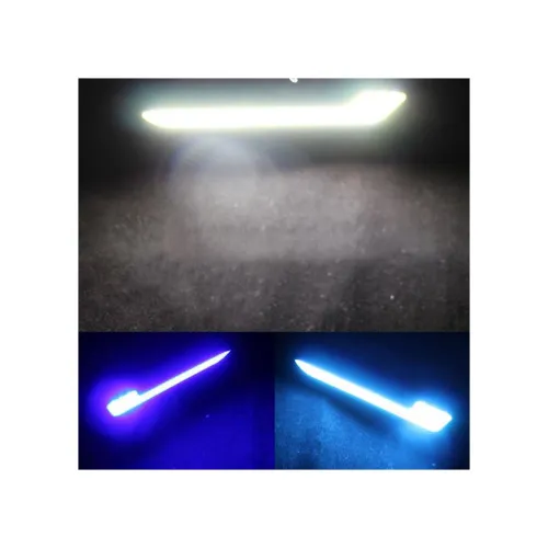 Lumini de zi DRL LED COB 12V 2x6W 16 cm lumina alba — imaginea 4