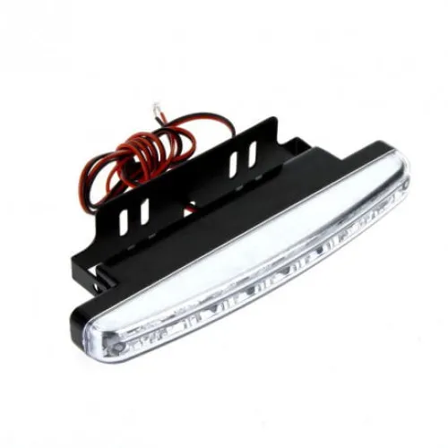 Lumini de zi LED DRL 6000K 8 LED-uri cu lupa 153mm 2 bucati — imaginea 2