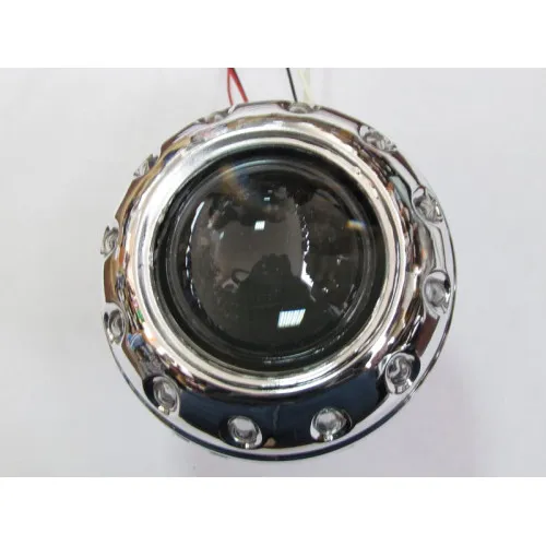 Lupe Bi-xenon Devil Eyes RED 2.5 inch 001R — imaginea 6