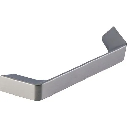 Maner metalic pentru mobila, distanta perforatii 96mm, zamac, finisaj inox, 109x27x14mm