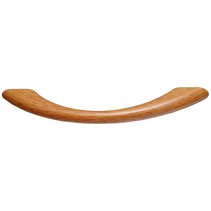 Maner pentru mobila, din plastic, finisaj stejar, M 484.08.46, M4 x 96 mm