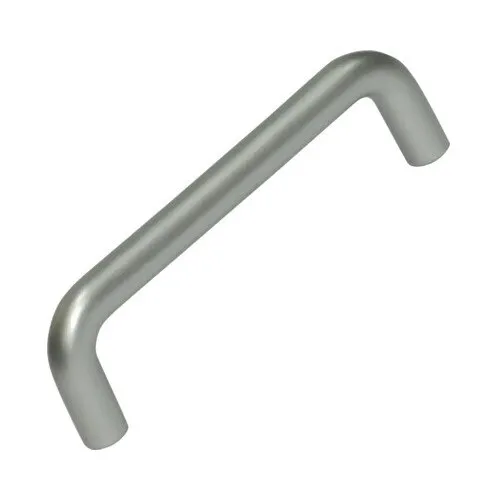 Maner pentru mobila distanta perforatii 96mm, plastic argintiu