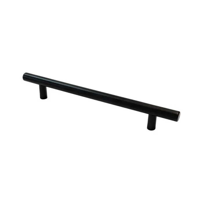 Maner pentru mobila, metalic, finisaj negru mat, IFL 11364, M4 x 128 mm
