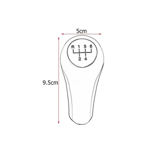 Maner schimbator 5 viteze compatibil BMW X1 X3 X5 E53 E83 E60 E81, E82, E87, E90, E91, E92, Albastru — imaginea 2