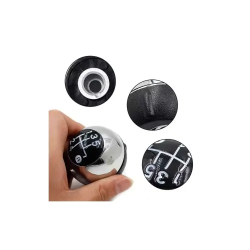 Maner schimbator auto din plastic compatibil Fiat 500 2012-2018 cu 2 adaptoare pentru 5 si 6 viteze — imaginea 2
