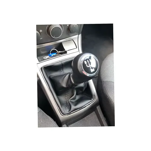 Maner si manson schimbator auto imitatie piele compatibil Opel Astra H 2006-2010 cu 2 adaptoare pentru 5 si 6 viteze — imaginea 2
