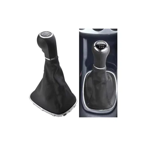 Maner si manson schimbator auto imitatie piele compatibil Opel Corsa D 2006-2014 cu 2 adaptoare pentru 5 si 6 viteze — imaginea 3