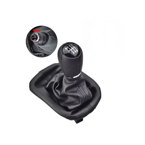 Maner si manson schimbator auto imitatie piele compatibil Seat Leon I Toledo II 6 viteze — imaginea 2