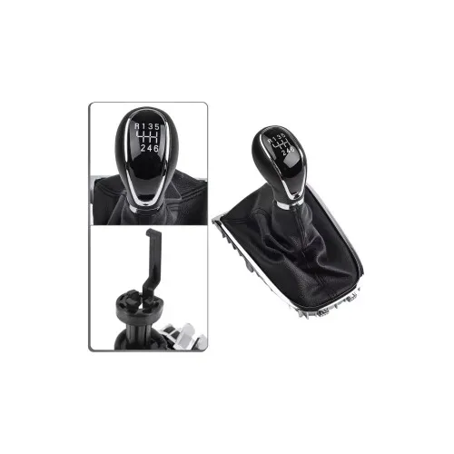 Maner si manson schimbator imitatie piele compatibil Opel Astra Buick excelle GT/XT cu 2 adaptoare pentru 5 si 6 viteze — imaginea 5