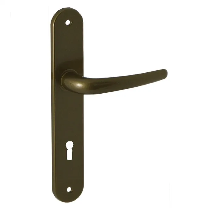 Maner usa interior, cu sild, Verofer Arad, pentru cheie, aluminiu, auriu, 90 mm