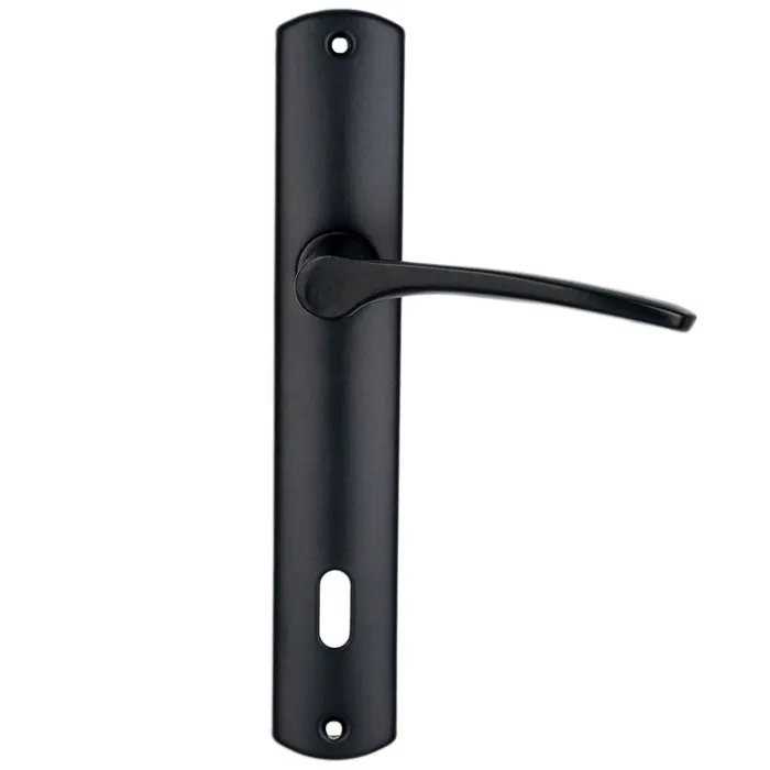 Maner usa interior Yale, cu sild, pentru cheie, otel, negru, 90 mm