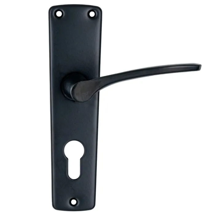 Maner usa interior Yale, cu sild, pentru cilindru, otel, negru, 54 mm